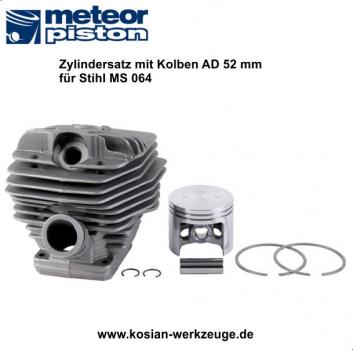 Meteor Zylindersatz mit Kolben für Stihl MS 064