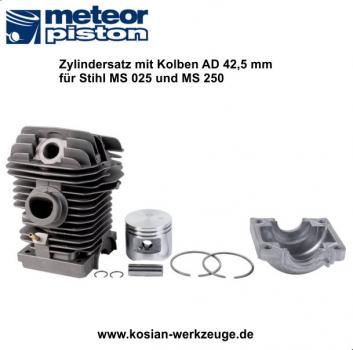 Meteor Zylindersatz mit Kolben für Stihl MS 250 oder 025