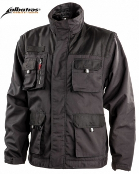 Albatros Worker-Jacke 2 in 1 Arbeitsjacke 28.625.0 grau-schwarz