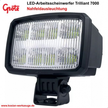 Grote LED-Arbeitsscheinwerfer Trilliant 7000 Nahfeld-Ausleuchtung
