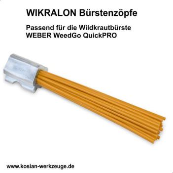 Ersatzzöpfe aus WIKRALON für Wildkrautbürste WeedGo QuickPro