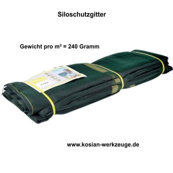 Siloschutzgitter grün 5 x 9 m, 240 Gramm pro qm Zilltec 240
