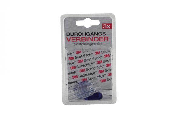 Verbinder für Begrenzungskabel 1,0-2,0 mm² Blau Wasserdicht 3 Stück